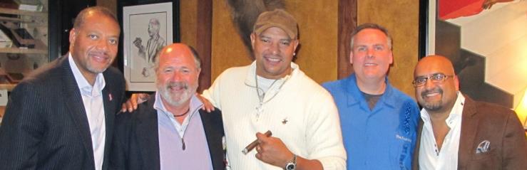 Drew Givens, Will, WB, John Ost, and Nish Patel Cigar Event
