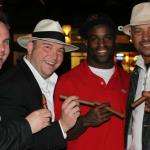 John Ost, Johnny Kovar, Heisman Trophy winner Ricky Williams, and Walter Briggs enjoying a great cigar event!