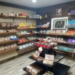Our large and well stocked humidor with a great selection of premium cigars.